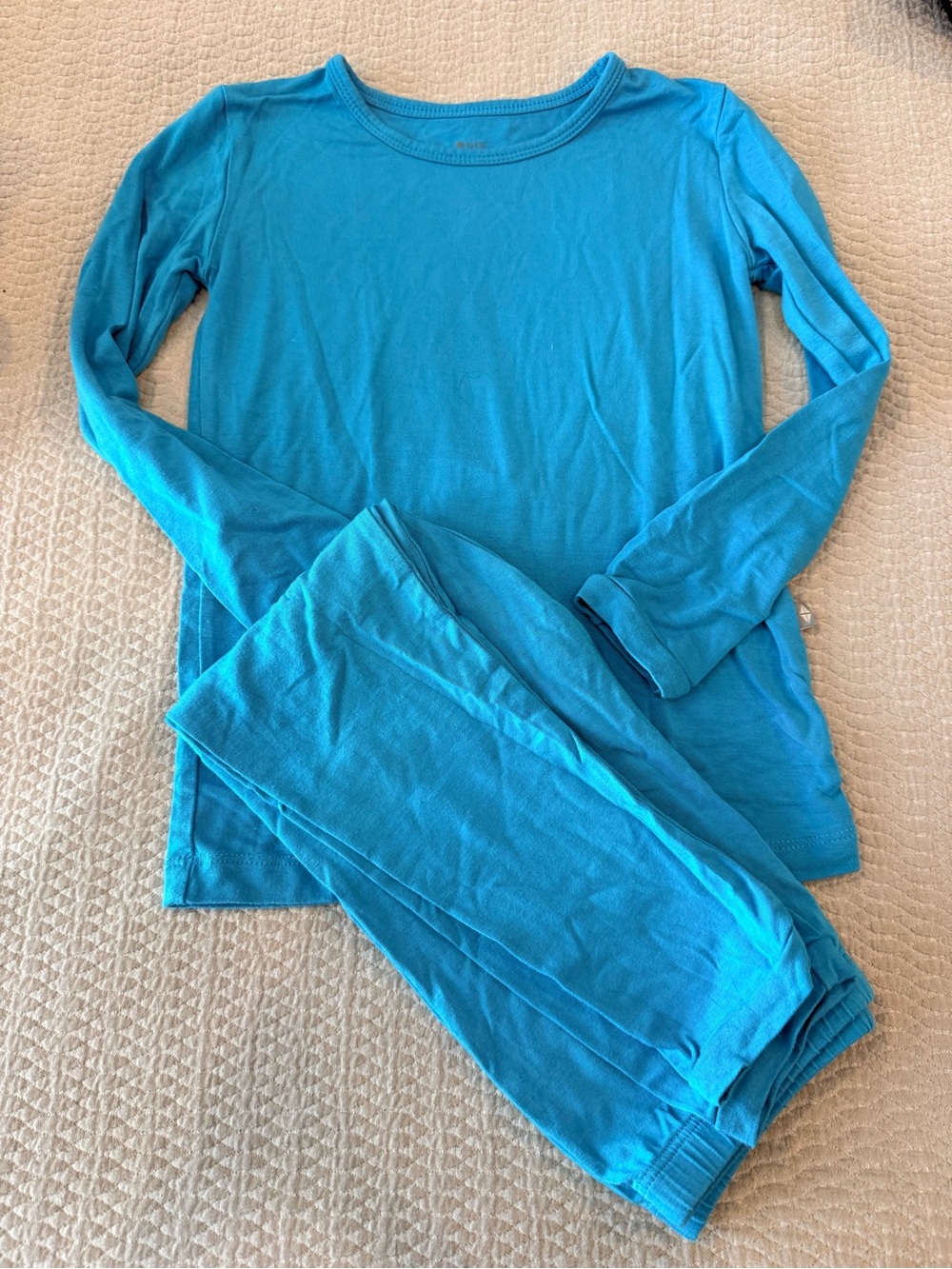 Kyte BABY Bright Blue Long Sleeve Kids Pajama Set